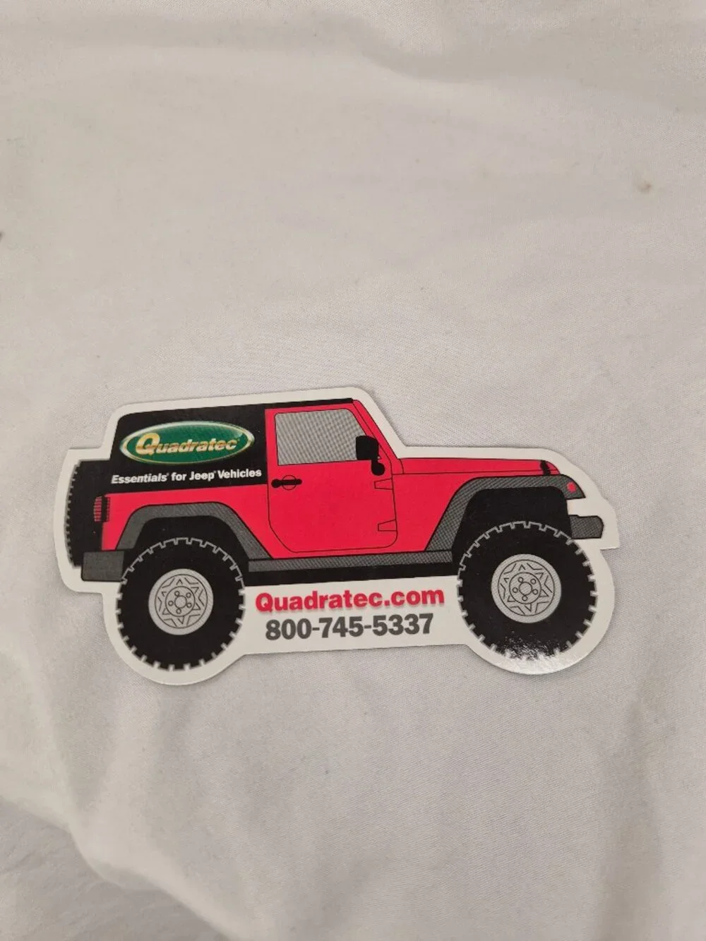 Quadratec Jeep Shaped Promotional Magnet - Jeep Wrangler Off-Road Accessory